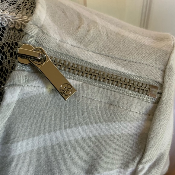 Michael Kors striped shirt with zippers size S - Picture 2 of 7